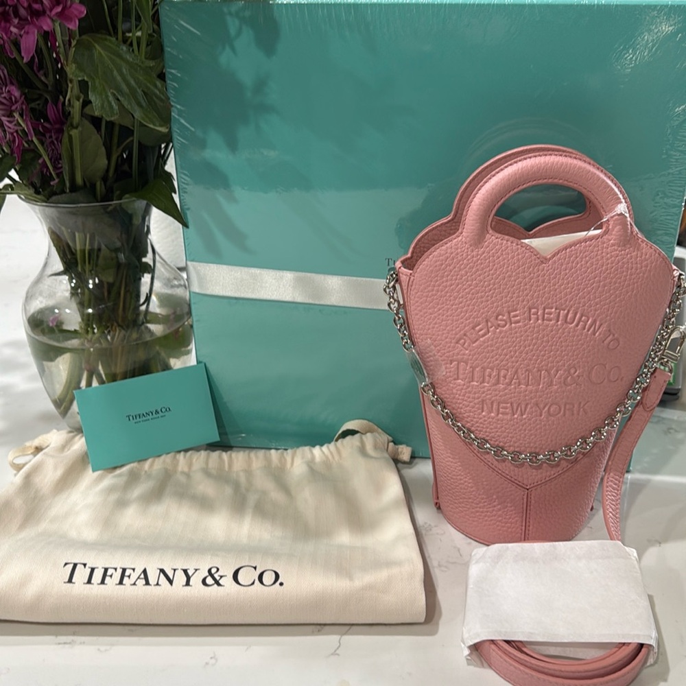 Tiffany & Co. Pink Heart Crossbody Mini Bag